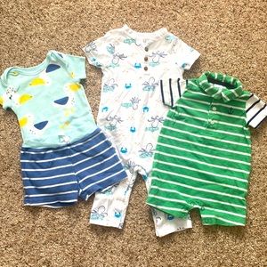 Carter’s baby boy 6 month summer bundle